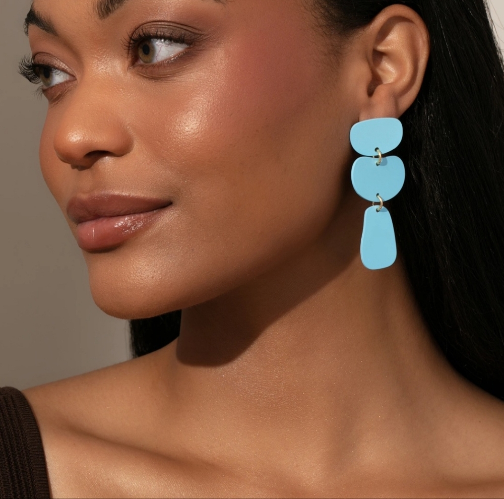 Uncommon James Blue Earrings NWT